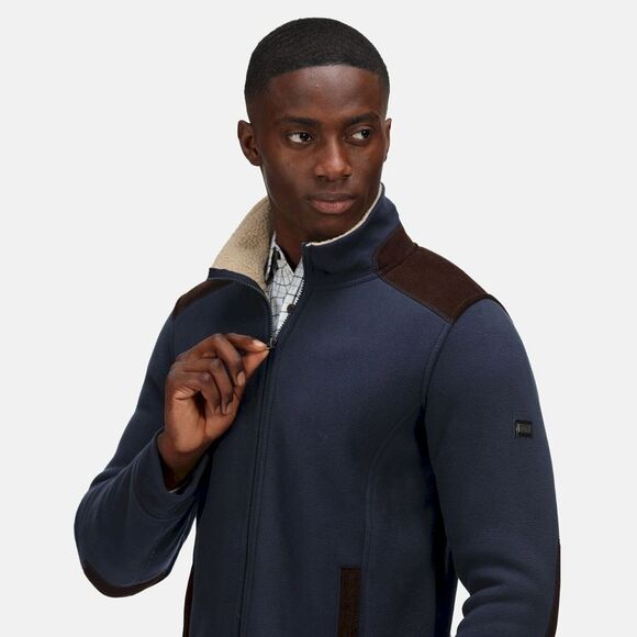 Regatta Professional Mens Full Zip Fleece Jacket / Navy - Picture 6 of 8
